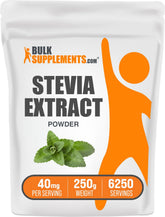 BulkSupplements Stevia Extract Powder 250g front view