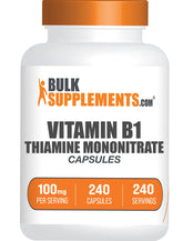 BulkSupplements Thiamine Mononitrate capsules front view