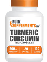 BulkSupplements Turmeric Extract Capsules 500mg front view