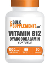 BulkSupplements Vitamin B12 1000 mcg softgels front view