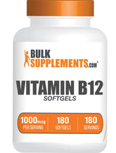 BulkSupplements Vitamin B12 1000 mcg softgels front view