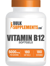 BulkSupplements Vitamin B12 5000 mcg softgels front view