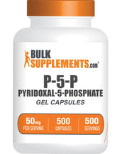 BulkSupplements Vitamin B6 50mg capsules front view
