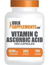 BulkSupplements Vitamin C 1000mg capsules front view