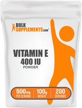 BulkSupplements Vitamin E Powder 400 IU front view