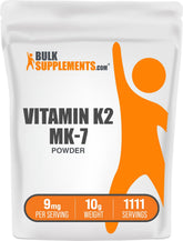 BulkSupplements Vitamin K2 MK7 Powder 9g front view