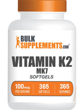 BulkSupplements Vitamin K2 MK7 Softgels front view
