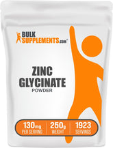 BulkSupplements Zinc Glycinate Powder 250g front view