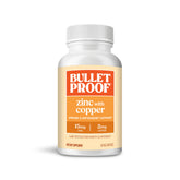 Bulletproof Zinc with Copper 60 capsules front view