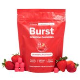 Burst Creatine Strawberry Gummies front view packaging