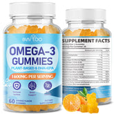 BVIVLOO Omega-3 Gummies front view with packaging