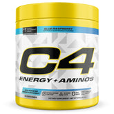 C4 Energy + Aminos 272g front view with green coffee bean extract