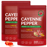 Cacukn Cayenne Pepper Supplement 12-in-1 softgel capsules front view