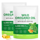 Cacukn Oil of Oregano Capsules with Black Seed Oil front view