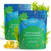 Calgee Omega-3 Algal Oil Supplement 450MG DHA+EPA front view