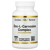 California Gold Nutrition Chelated Zinc L-Carnosine 50g front view