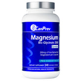 CanPrev Magnesium BisGlycinate 200mg capsules front view