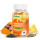 careleaf Turmeric Gummies front view with packaging
