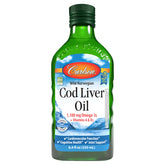 Carlson Cod Liver Oil Capsules front view with packaging