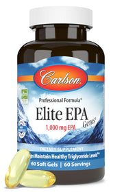 Carlson Fish Oil Supplement 1000mg EPA Softgels front view