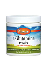 Carlson L-Glutamine Powder 136g front view