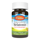Carlson Melatonin 300 mcg chewable tablets front view