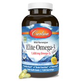Carlson Omega-3 Fish Oil Soft Gels 1600mg front view