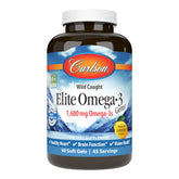 Carlson Omega-3 Fish Oil Soft Gels 1600mg front view