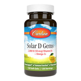 Carlson Vitamin D3 1000 IU soft gel capsules front view