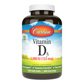 Carlson Vitamin D3 5000 IU Softgels front view
