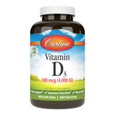 Carlson Vitamin D3 Softgels 4000 IU front view