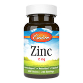 Carlson Zinc Supplement 15mg front view