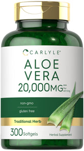 Carlyle Aloe Vera Concentrated Softgels front view with packaging