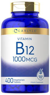 Carlyle B12 1000 high potency vitamin supplement front view