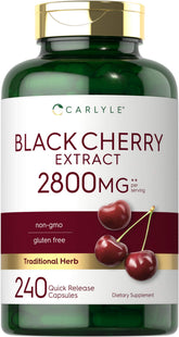 Carlyle Black Cherry Extract 1000mg quick-release capsules front view