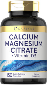 Carlyle Calcium Magnesium Vitamin D3 Capsules front view