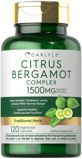 Carlyle Citrus Bergamot Complex 90 vegetarian capsules front view