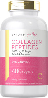 Carlyle Collagen Peptides Caplets 6000mg front view