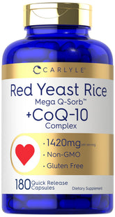 Carlyle CoQ10 1420mg supplement bottle front view