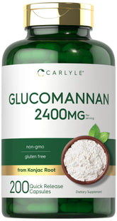 Carlyle Glucomannan 2400mg 200 capsules front view