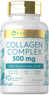 Carlyle Grassfed Collagen Complex 350mg capsule bottle front view