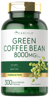 Carlyle Green Coffee Bean Extract 500mg capsules front view