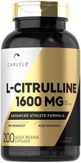 Carlyle L-Citrulline BCAA Supplement 1600mg front view