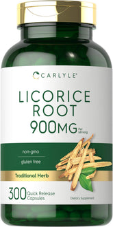 Carlyle Licorice Root 900mg capsules front view