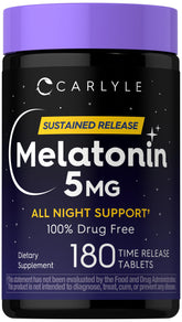 Carlyle Melatonin 5mg 180 Count front view