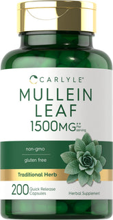 Carlyle Mullein Leaf Capsules 120g front view