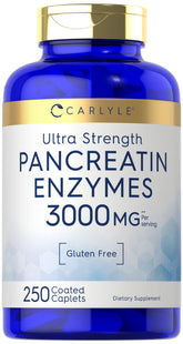 Carlyle Multi-Enzymes Pancreatin 500mg 120 Caplets front view