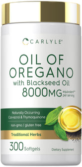 Carlyle Oil of Oregano with Blackseed Oil 168g front view