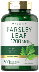 Carlyle Parsley Leaf Herbal Supplement bottle front view