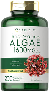 Carlyle Red Marine Algae vegetarian capsules front view